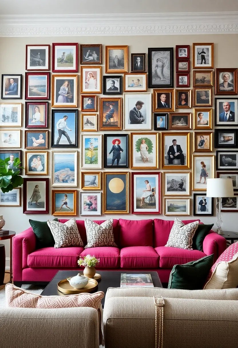 21 Cozy Aesthetic Living Room Ideas to Transform Your Space (Don't Miss #7!) - 7. Statement Wall Art